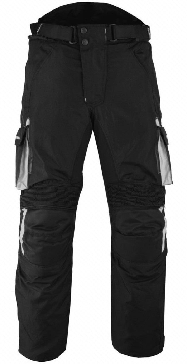 PANTALON DE MOTO EN CORDURA IMPERMEABLE, CORTAVIENTO Y PROTECCIONES CE (1)