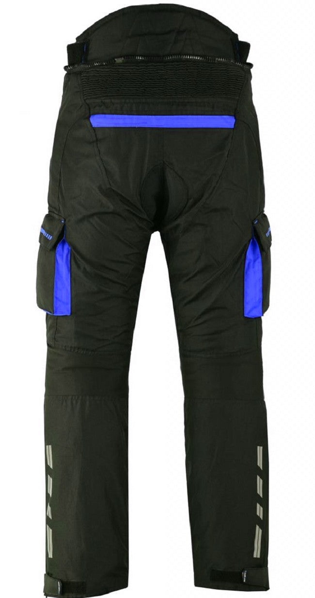 PANTALON DE MOTO EN CORDURA IMPERMEABLE, CORTAVIENTO Y PROTECCIONES CE (2)
