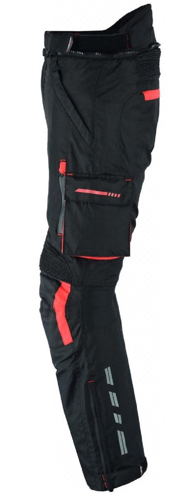 PANTALON DE MOTO EN CORDURA IMPERMEABLE, CORTAVIENTO Y PROTECCIONES CE (3)