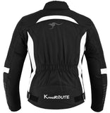 REF:ARTEMISA BLANCA NEGRA KANGROUTECHAQUETA CORDURA DE MOTO PARA CHICAS CON ESTILO MODERNO