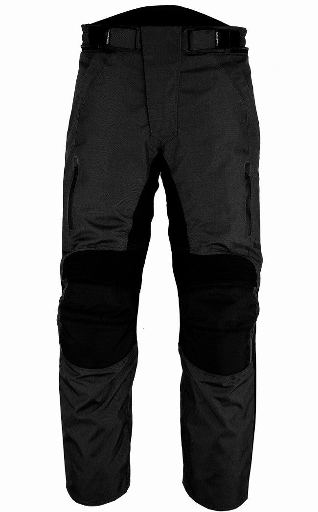 PANTALÓN DE MOTO EN CORDURA TEXTIL IMPERMEABLE CON PROTECCIONES C.E.