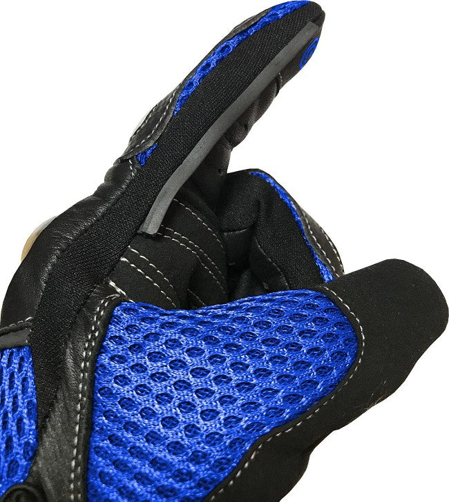 GUANTES DE VERANO PARA MOTORISTAS EN PIEL, MALLA Y FIBRA DE CARBONO (4)