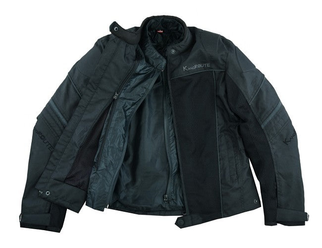 REF:IRIS NEGRA VERANO CHICASCHAQUETA PERFORADA DE CHICAS PARA VERANO CON FORRO 100% IMPERMEABLE EXTRAIBLE