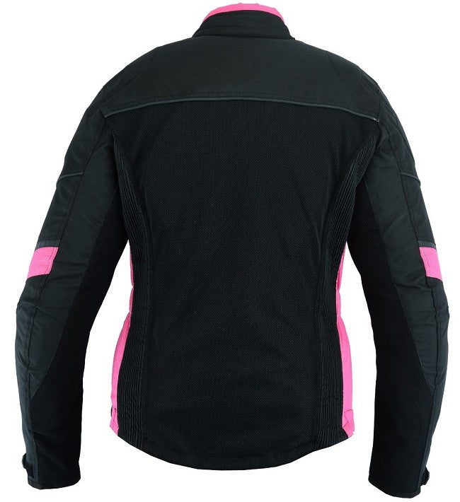 REF:IRIS FUCSIA CHICASCHAQUETA PERFORADA DE CHICAS PARA VERANO CON FORRO IMPERMEABLE EXTRAIBLE