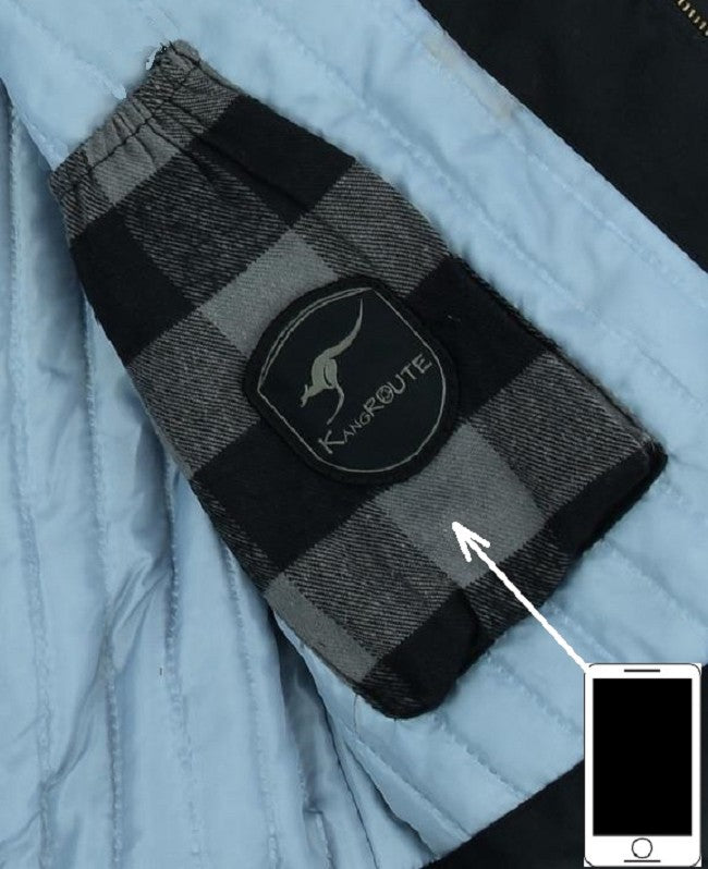 REF:URBAN STYLER NEGROCHAQUETA URBANA DE MOTO UNISEX EN TEXTIL IMPERMEABL, TÉRMICO CON PROTECCIONES C.E.