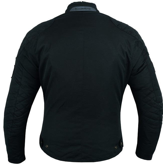 REF:URBAN STYLER NEGROCHAQUETA URBANA DE MOTO UNISEX EN TEXTIL IMPERMEABL, TÉRMICO CON PROTECCIONES C.E.