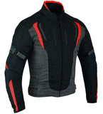 CHAQUETA DE MOTO UNISEX EN TEXTIL IMPERMEABLE, TÉRMICO CON PROTECCIONES C.E.