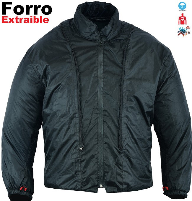 CHAQUETA DE MOTO UNISEX EN TEXTIL IMPERMEABLE, TÉRMICO CON PROTECCIONES C.E.
