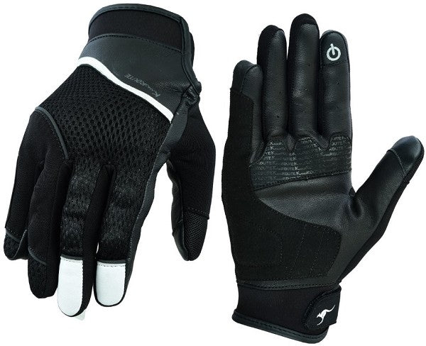 GUANTES DE MOTO EN PIEL Y MALLA PARA VERANO CON PROTECCIONES (4)