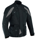 REF:GM111 GRIS NEGRACHAQUETA DE MOTO EN CORDURA IMPERMEABLE 100% CON PROTECCIONES C.E, 3/4 UNISEX