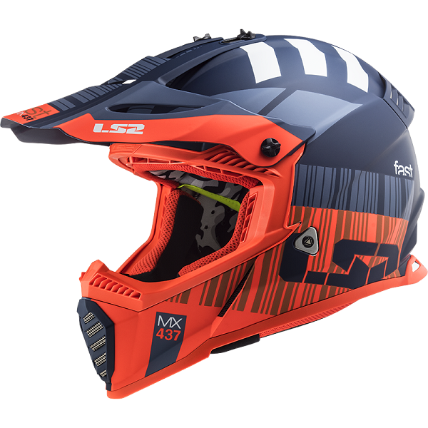 REF:MX437 FAST EVO XCODE MATT FLUO ORANGE BLUEMX437 FAST EVO XCODE MATT FLUO ORANGE BLUE