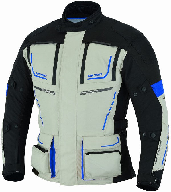 REF:TITAN AZUL 4SEASONCHAQUETA DE MOTO CUATRO ESTACIONES ( 4SEASON ) TRICAPA TIPO 3/4