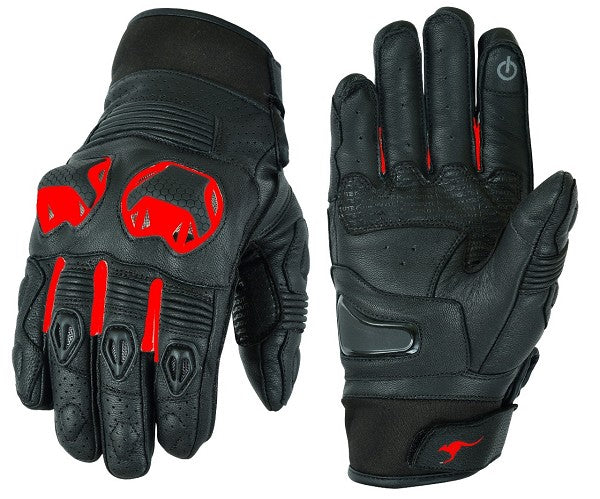 GUANTES DE MOTO EN PIEL ANILINA CON PROTECCIONES TPU (1)