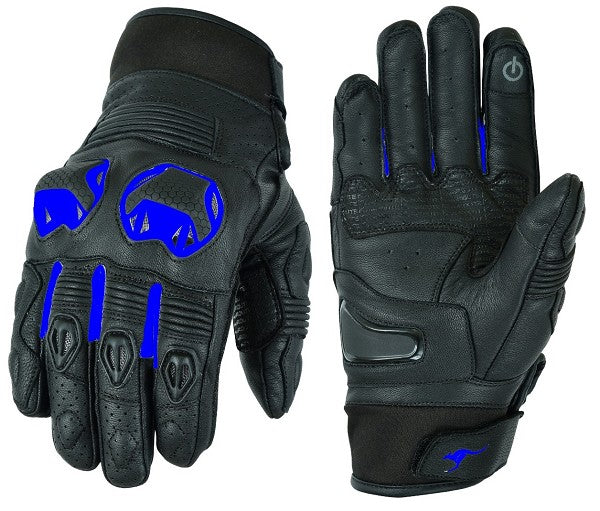 GUANTES DE MOTO EN PIEL ANILINA CON PROTECCIONES TPU (2)