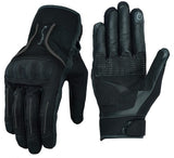 GUANTES DE VERANO PARA MOTORISTAS CON PIEL, MALLA Y PROTECCIONES