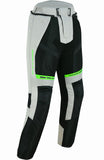PANTALON DE MOTO PERFORADO DE VERANO CON FORRO IMPERMEABLE EXTRAIBLE, UNISEX Y PROTECCIONES C.E. (1)
