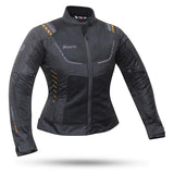 REF:DEGEND BREEZE MUJER VERANO NEGRA Y GOLD.CHAQUETA DEGEND BREEZE MUJER VERANO NEGRA Y GOLD.