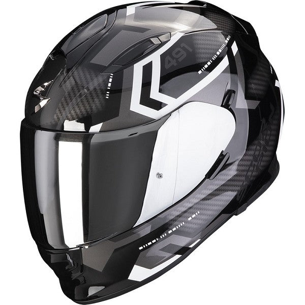 REF:SCORPION EXO-491 SPIN BLACK-WHITESCORPION EXO-491 SPIN BLACK-WHITE