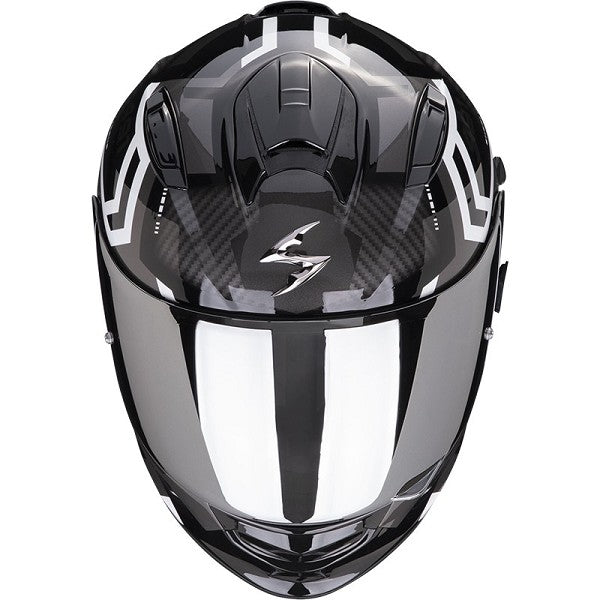 REF:SCORPION EXO-491 SPIN BLACK-WHITESCORPION EXO-491 SPIN BLACK-WHITE