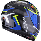 REF:SCORPION EXO-491 SPIN BLACK-BLUE-NEON YELLOWSCORPION EXO-491 SPIN BLACK-BLUE-NEON YELLOW