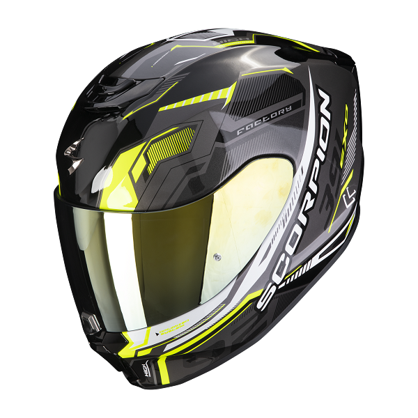 REF:SCORPION EXO-391 HAUT BLACK / SILVER / NEON YELLOWSCORPION EXO-391 HAUT BLACK / SILVER / NEON YELLOW
