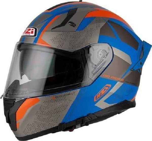 REF:CASCO NZI GO RIDER STREAM DUO TRIDENT MATT BLUE&ANTRACITE&ORANGECASCO NZI GO RIDER STREAM DUO TRIDENT MATT BLUE&ANTRACITE&ORANGE