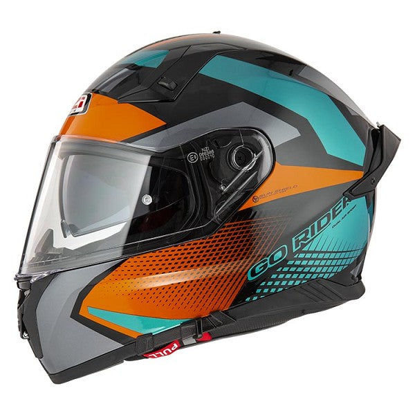 REF:CASCO NZI GO RIDER STREAM DUO QUADRI MATT BLACK&ORANGE&GREENCASCO NZI GO RIDER STREAM DUO QUADRI MATT BLACK&ORANGE&GREEN