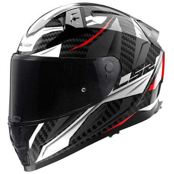REF:FF811 VECTOR II CARBONO SAVAGE GLOSS WHITE RED GREYCASCO LS2 FF811 VECTOR II CARBONO SAVAGE GLOSS WHITE RED GREY