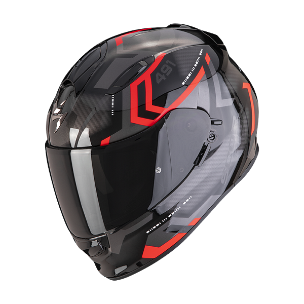 SCORPION EXO-491 SPIN BLACK RED