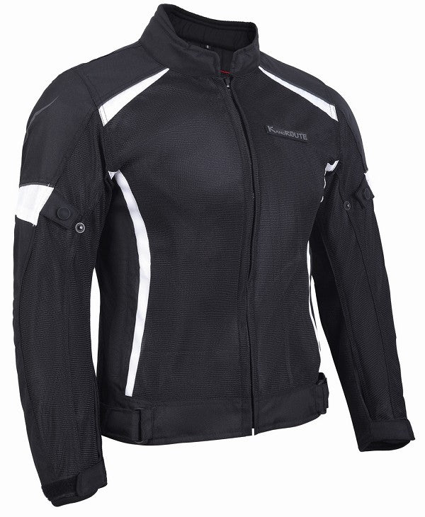 REF:SUMMER LADY WHITE BLACKCHAQUETA DE MOTO PARA VERANO DE CHICAS CON PROTECCIONES C.E.