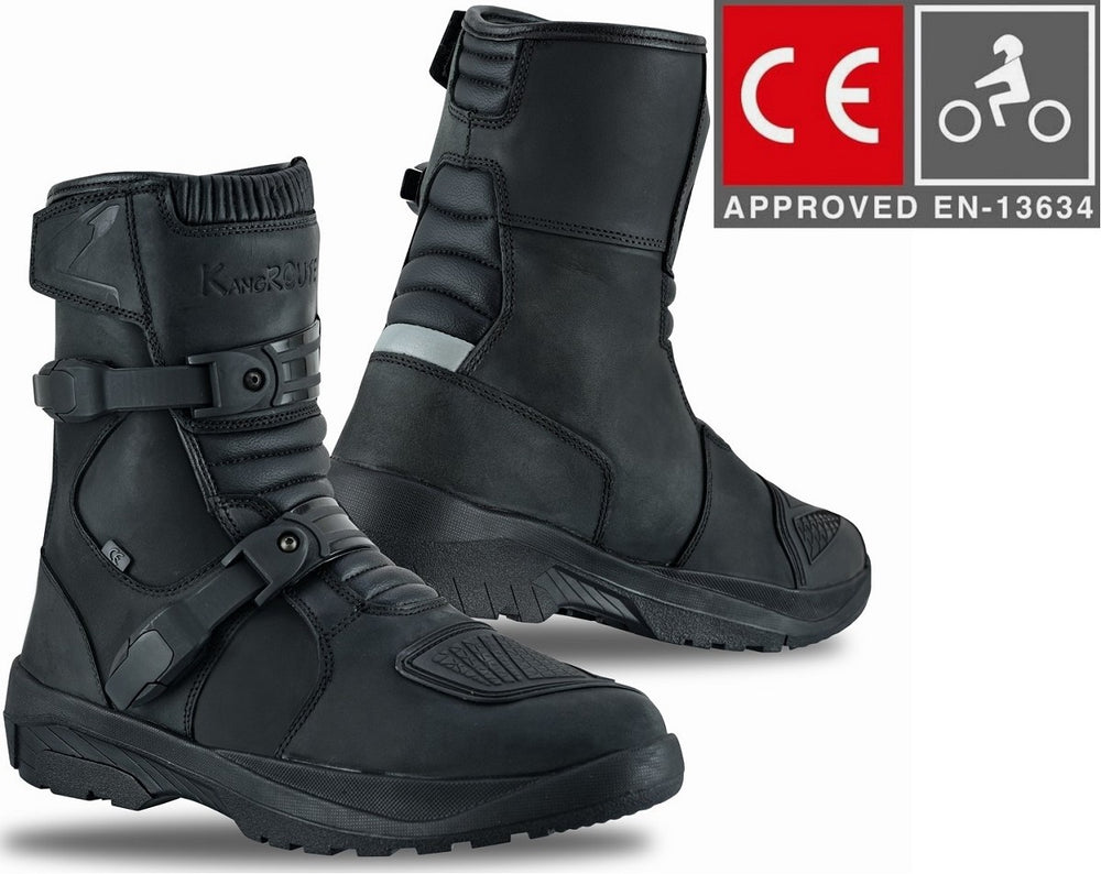 BOTAS DE MOTO MEDIACAÑA ADVENTURE TOURING EN PIEL BOVINA DE ALTA RESISTENCIA CE (1)