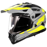 CASCO LS2 MX702 PIONEER II NAMIB Matt Grey H-V Yellow