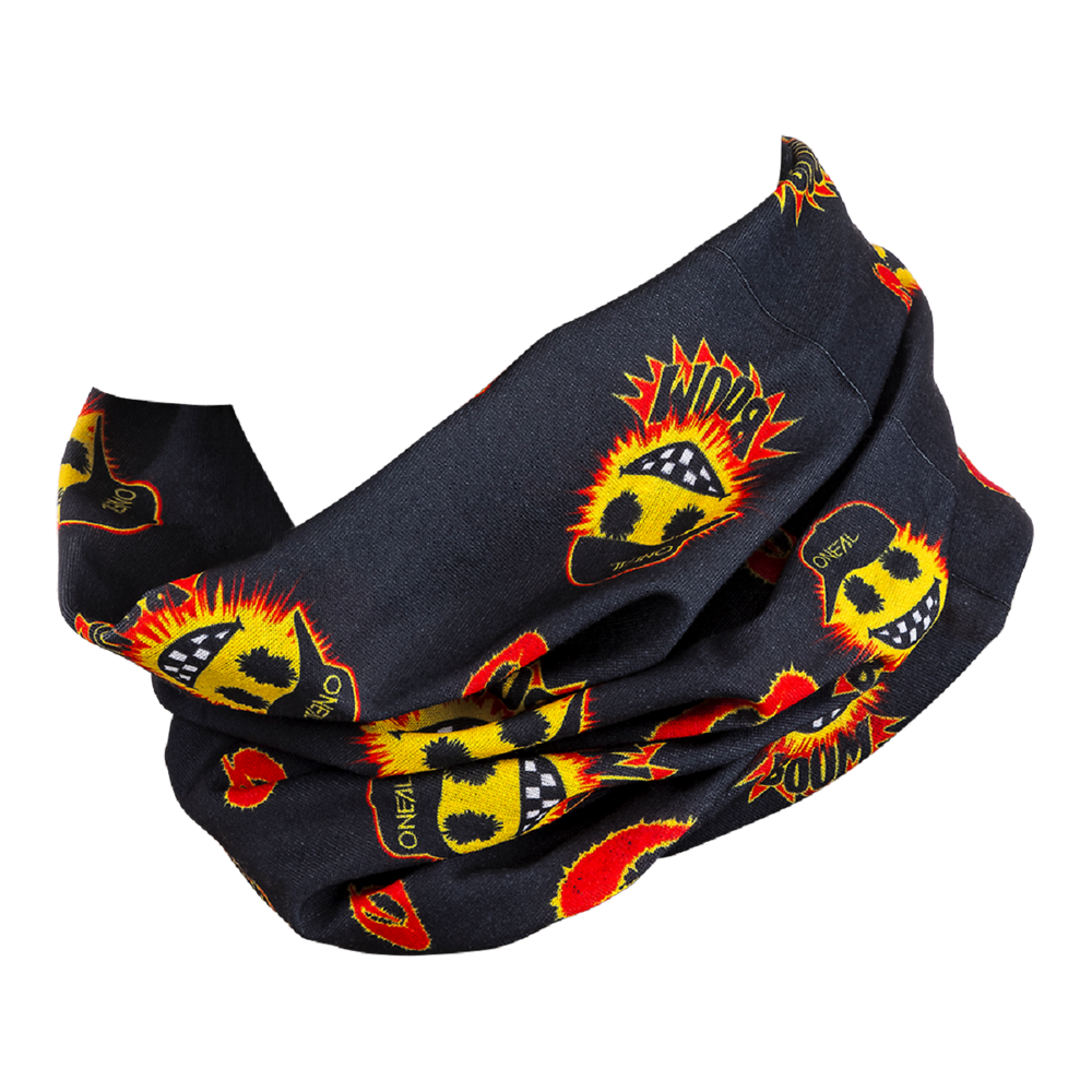 BUFF ONEAL NECKWARMER EMOJI BLACK-YELLOW