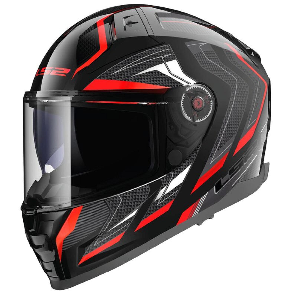 REF:LS2 FF811 VECTOR II ALIZER Gloss Black Metallic Red FIBRA DE VIDRIOLS2 FF811 VECTOR II ALIZER Gloss Black Metallic Red