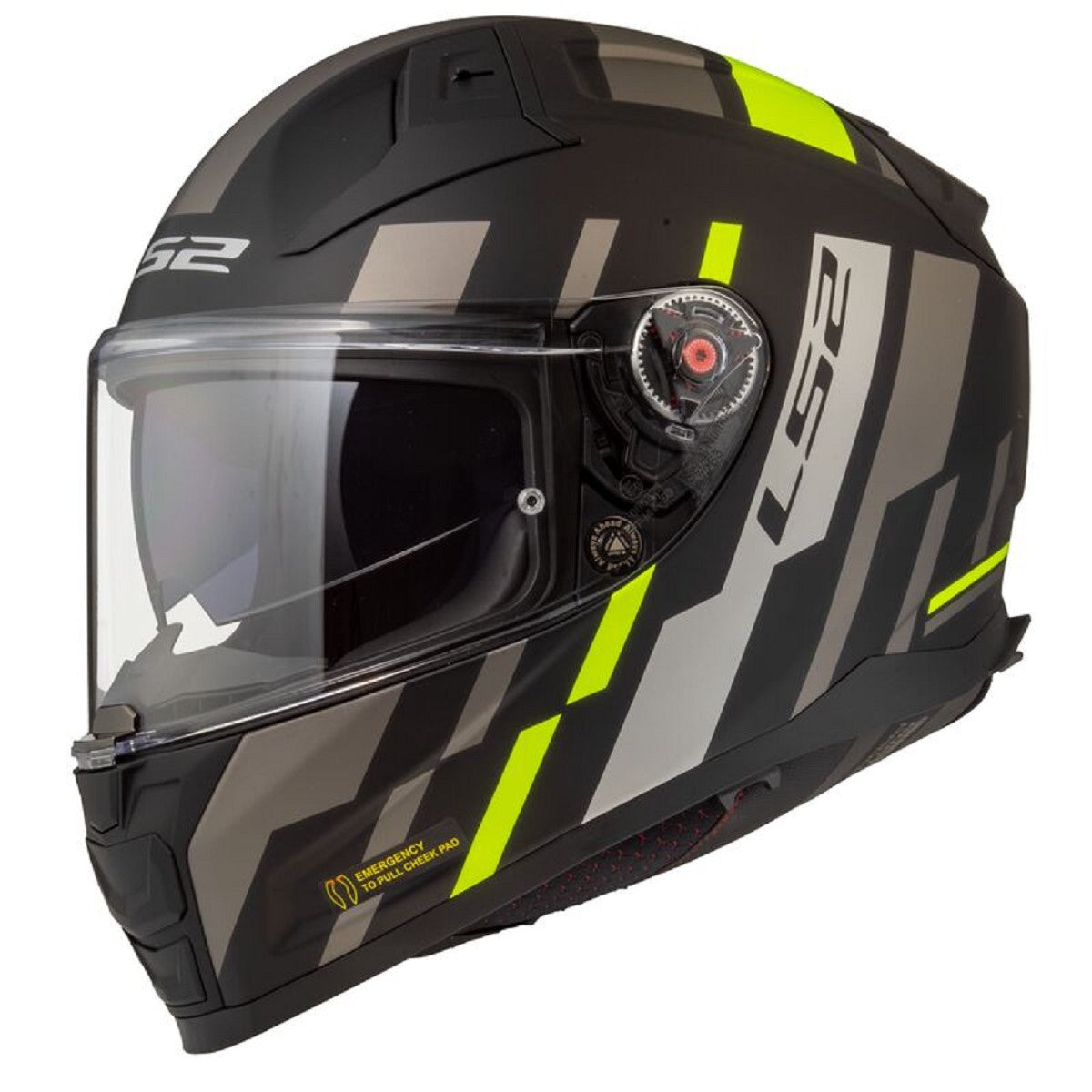 REF:LS2 FF811 VECTOR II TRON Matt Black H-V Yellow FIBRA DE VIDRIOLS2 FF811 VECTOR II TRON Matt Black H-V Yellow