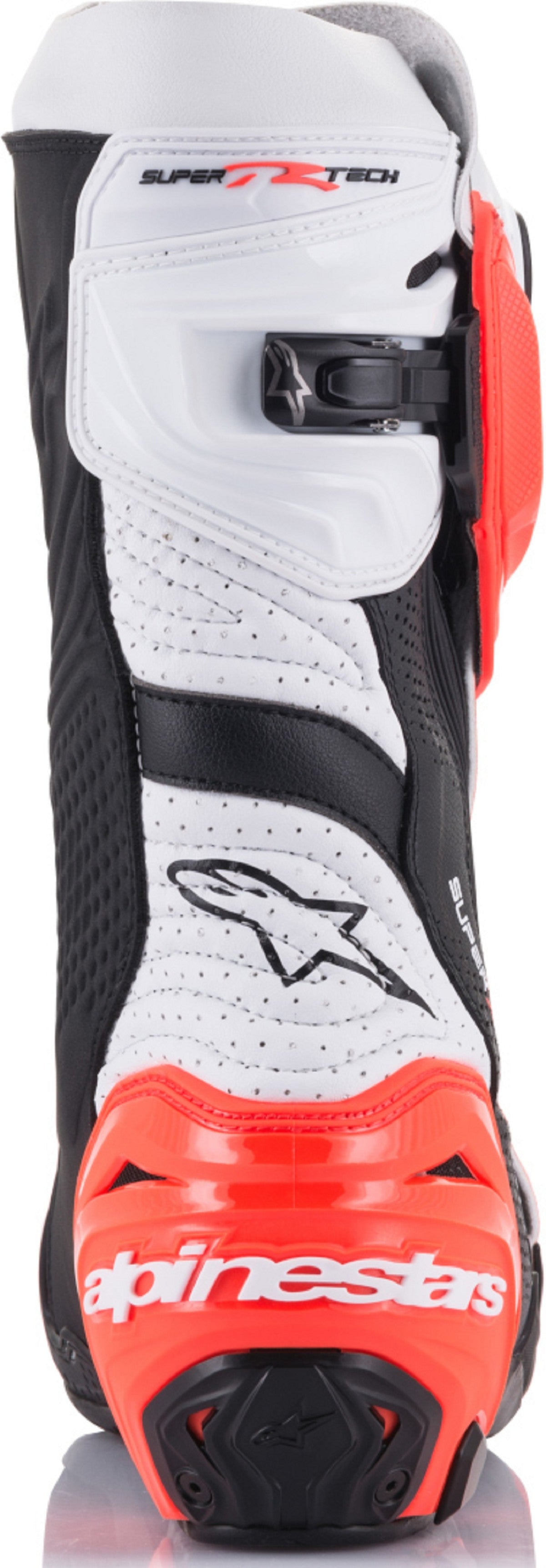 BOTAS ALPINESTARS SUPERTECH R VENTED BLACK WHITE RED FLUO