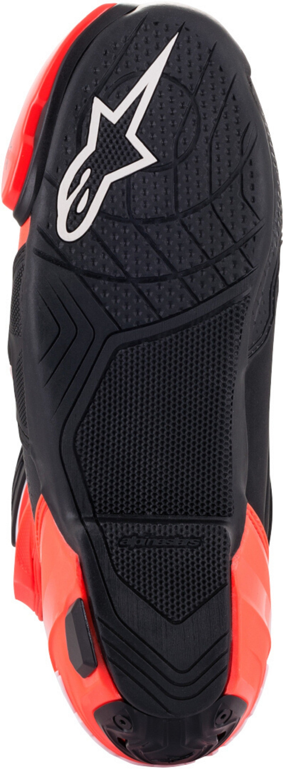 BOTAS ALPINESTARS SUPERTECH R VENTED BLACK WHITE RED FLUO