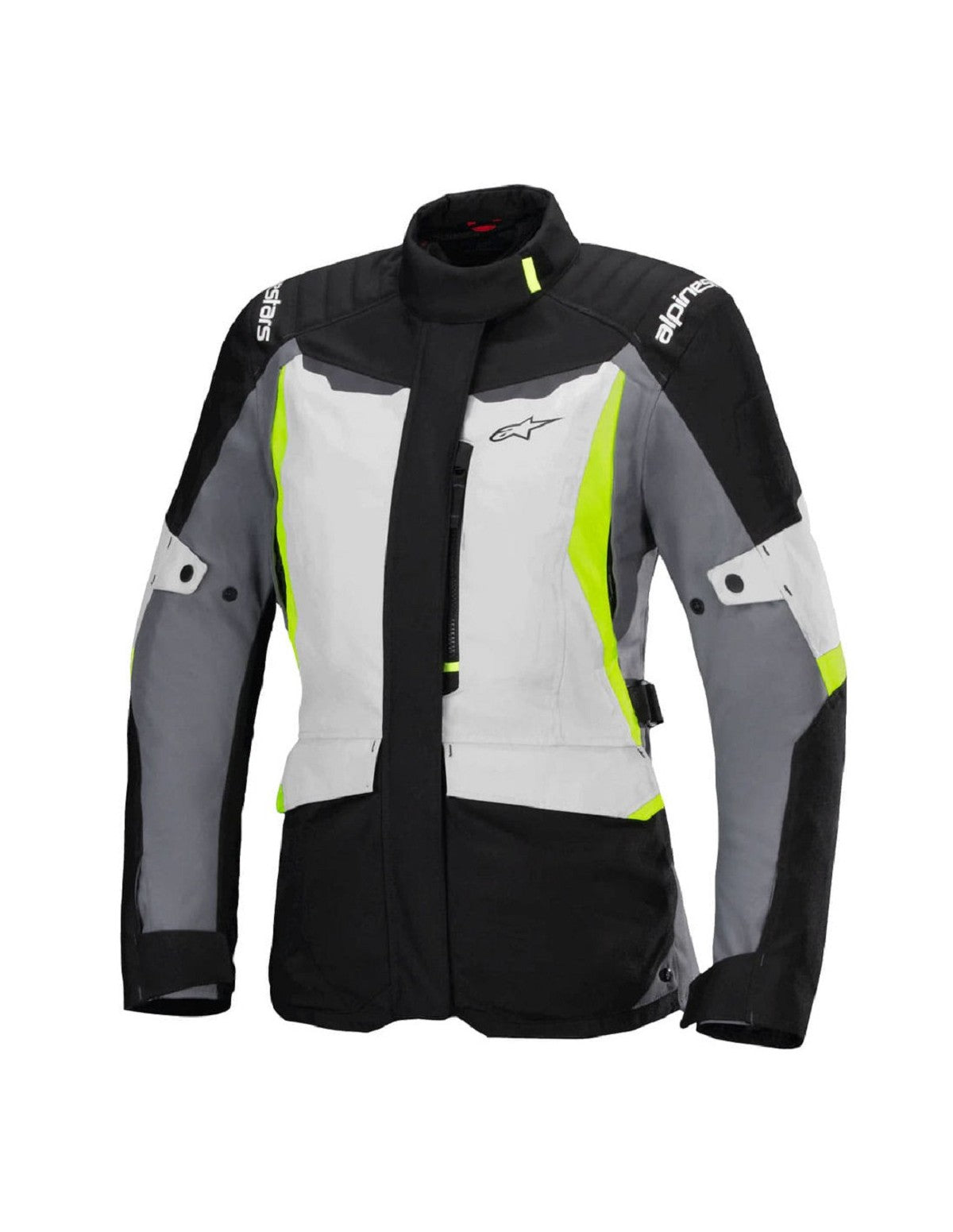 CHAQUETA ALPINESTARS MUJER STELLA ST-1 WATERPROOF ICE GREY BLACK YELLOW FLUO