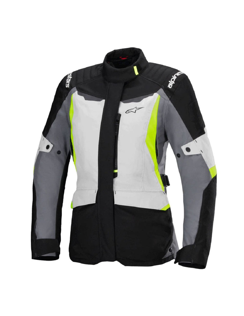 CHAQUETA ALPINESTARS MUJER STELLA ST-1 WATERPROOF ICE GREY BLACK YELLOW FLUO