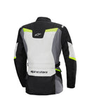 CHAQUETA ALPINESTARS MUJER STELLA ST-1 WATERPROOF ICE GREY BLACK YELLOW FLUO