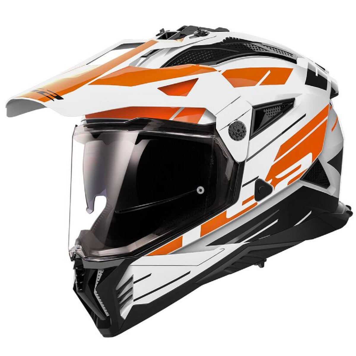 REF:CASCO LS2 MX702 PIONEER II NAMIB Gloss White OrangeCASCO LS2 MX702 PIONEER II NAMIB Gloss White Orange