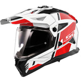 REF:CASCO LS2 MX702 PIONEER II HILL Gloss White RedCASCO LS2 MX702 PIONEER II HILL Gloss White Red