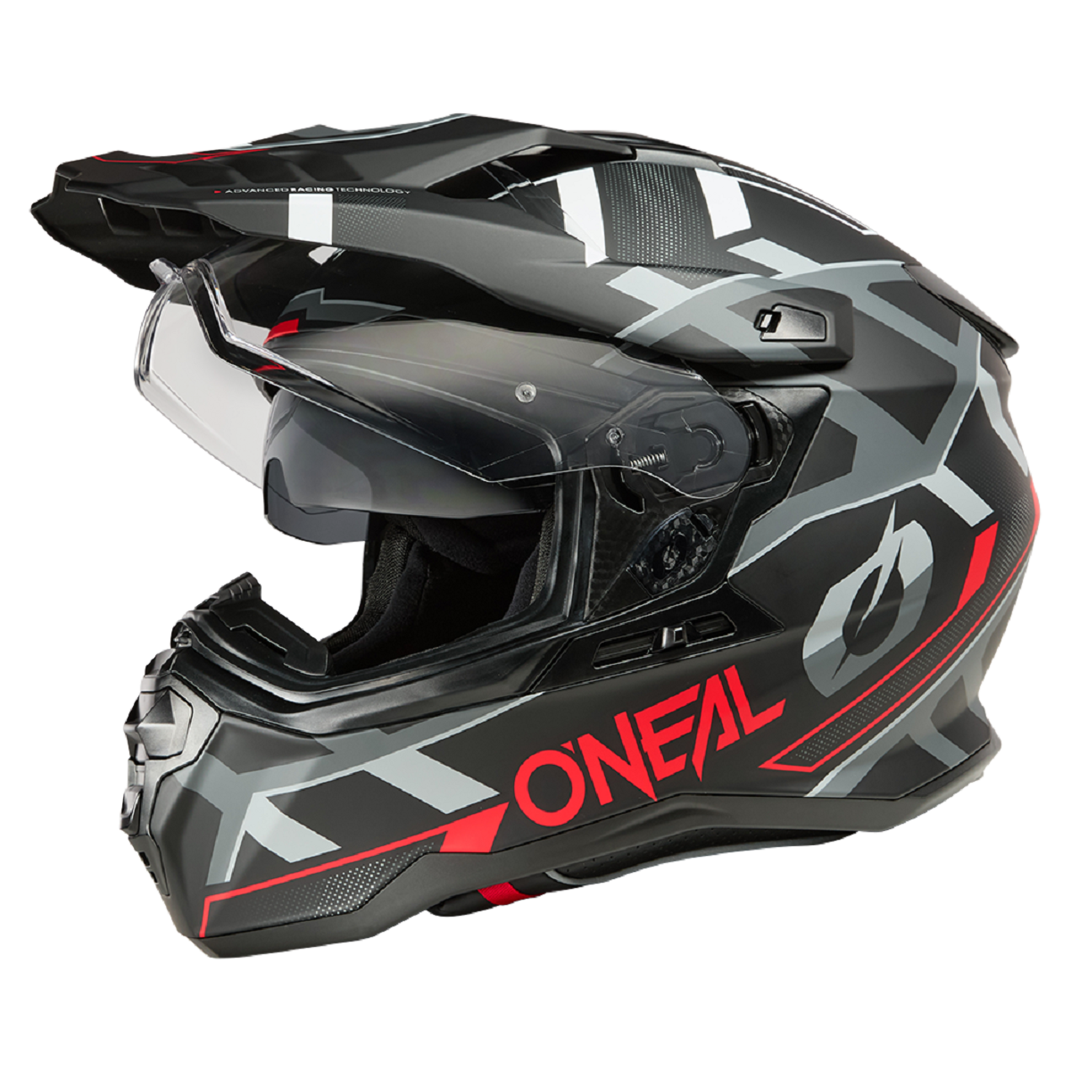 REF:CASCO ONEAL D-SRS BLACK RED GRAY ADULTOCASCO ONEAL D-SRS BLACK RED GRAY ADULTO