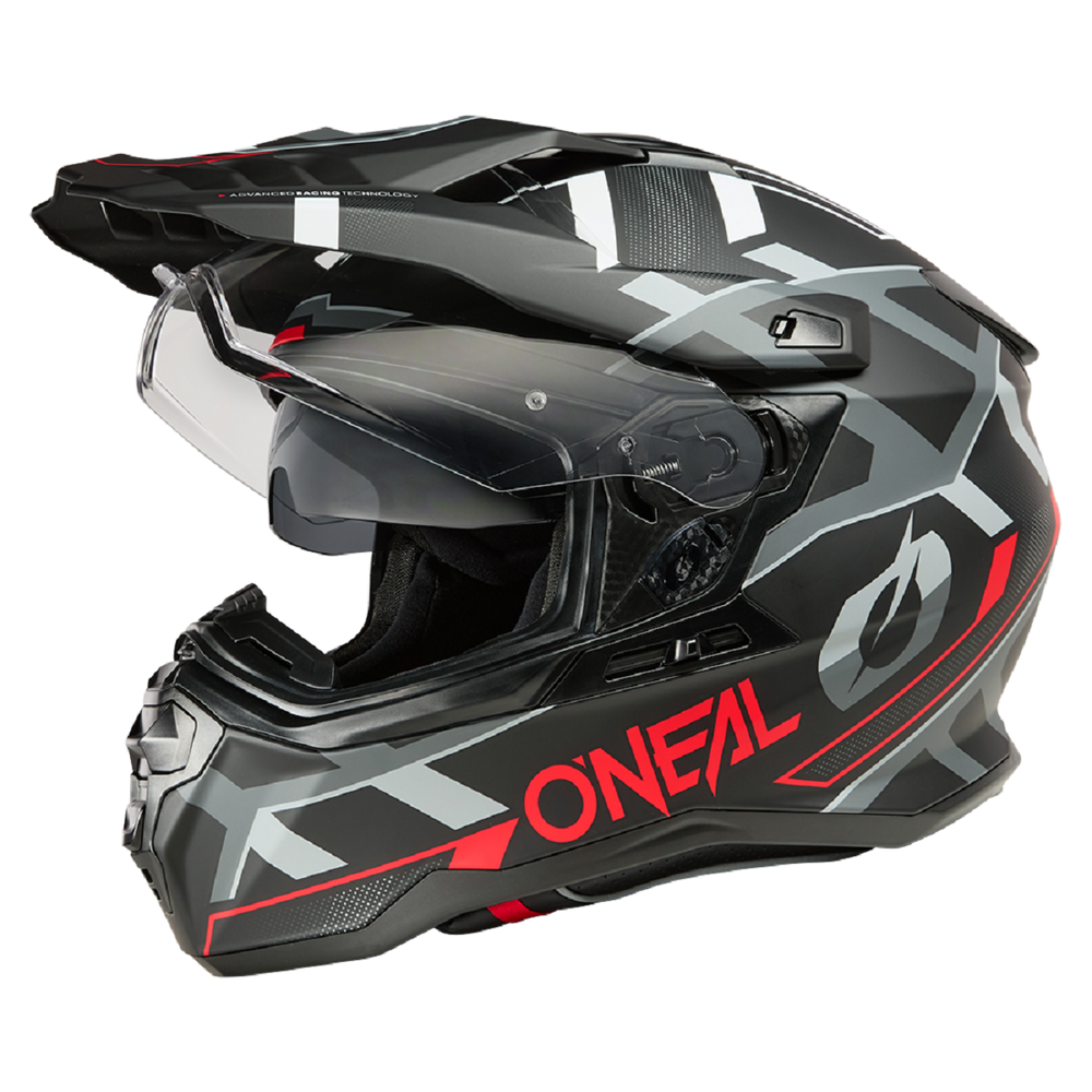 REF:CASCO ONEAL D-SRS BLACK RED GRAY ADULTOCASCO ONEAL D-SRS BLACK RED GRAY ADULTO