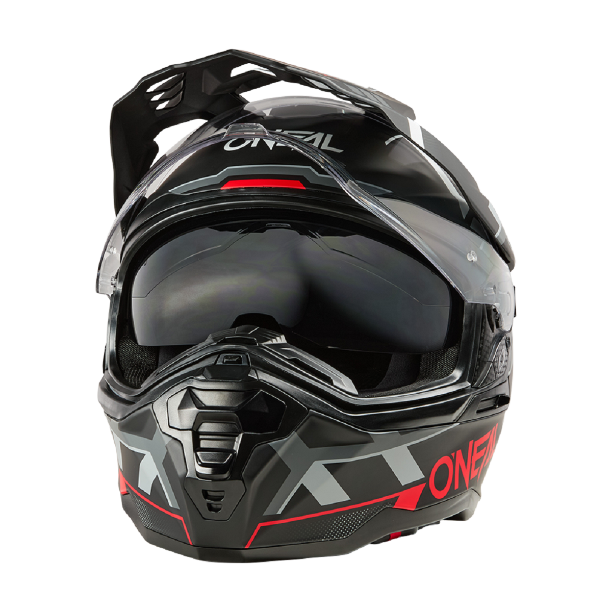 REF:CASCO ONEAL D-SRS BLACK RED GRAY ADULTOCASCO ONEAL D-SRS BLACK RED GRAY ADULTO
