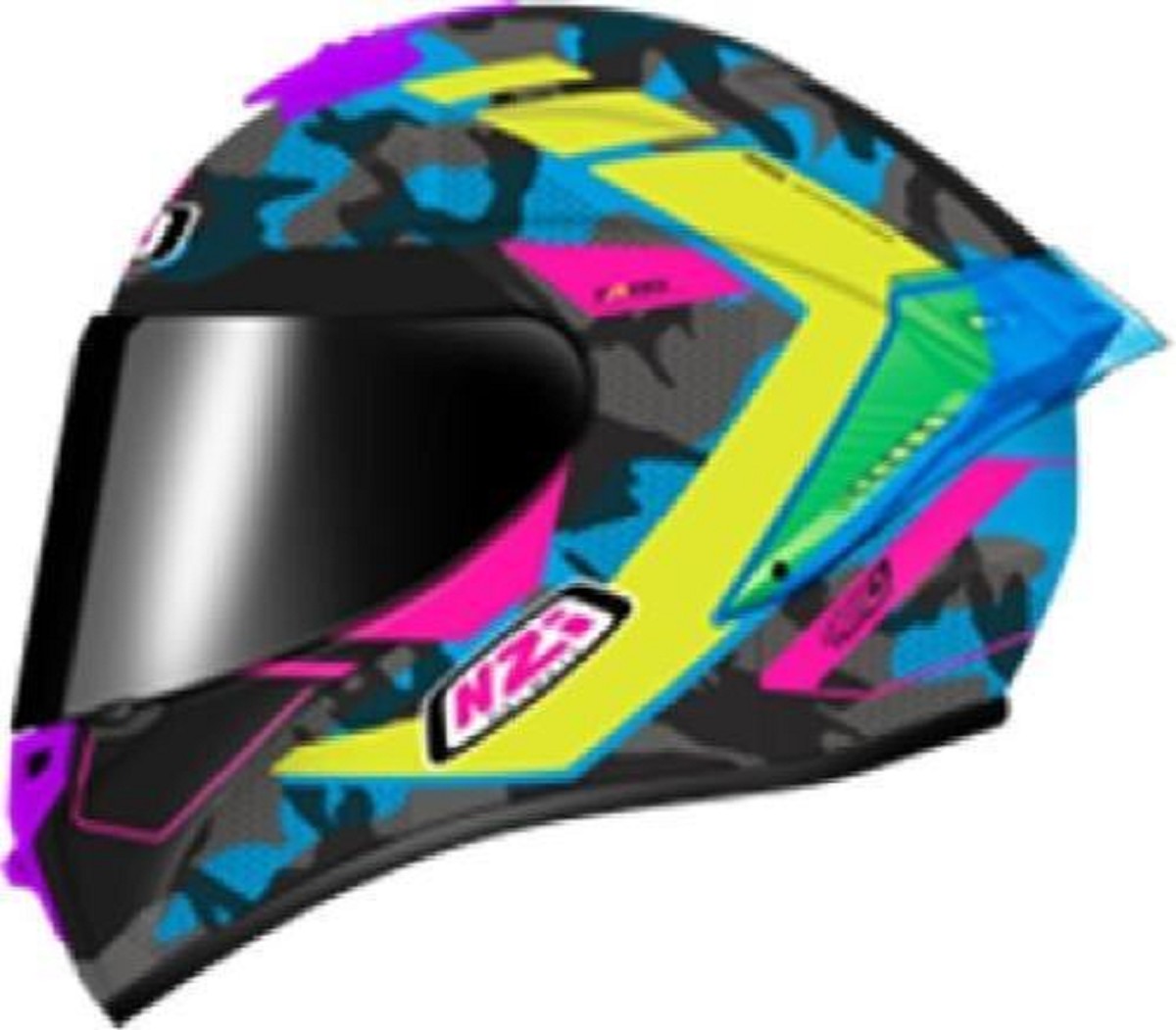 REF:CASCO NZI TRENDY 3 STREAM CAMU BLUE&NEON&PINK&BLUE S MATTCASCO NZI TRENDY 3 STREAM CAMU BLUE&NEON&PINK&BLUE S MATT