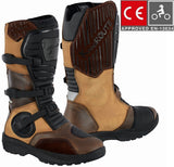 BOTAS DE MOTO ADVENTURE / TOURING DE CAÑA ALTA EN PIEL BOVINA CON PROTECTORES PU Y HOMOLOGACIÓN C.E. EPI (1)