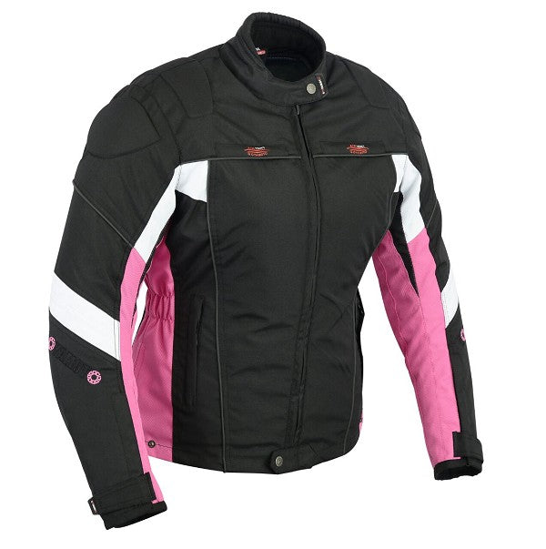 REF:GM105 FUCSIACHAQUETA DE CORDURA PARA CHICAS 100% IMPERMEABLE Y PROTECCIONES CE