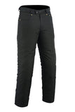 PANTALÓN VAQUERO ESTILO TEJANO DE MOTO EN CORDURA IMPERMEABLE CON PROTECCIONES
