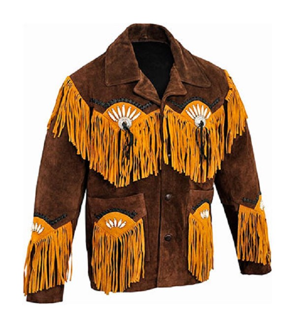 REF:GM11129CHAQUETA DE CUERO CON FLECOS ESTILO MOTORISTAS INDIANS